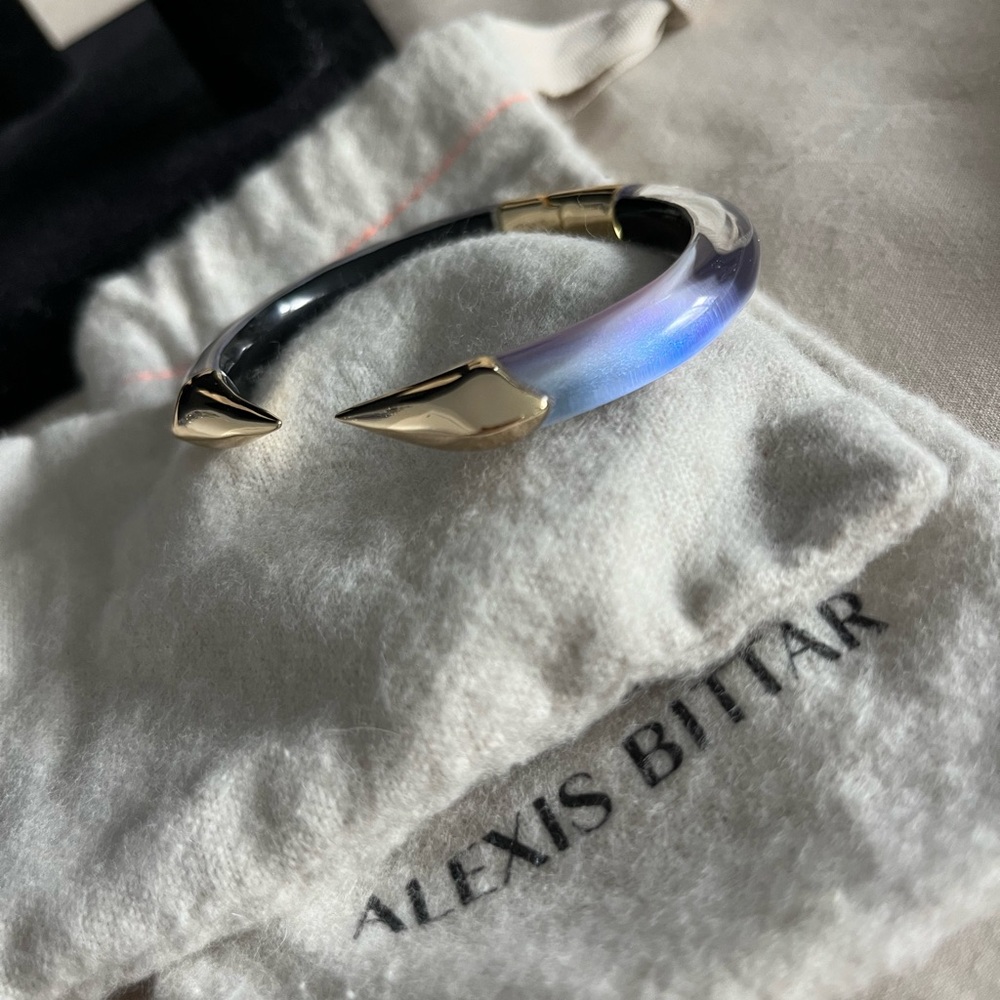 Alexis Bittar mirrored Pyramid Hinge Bracelet